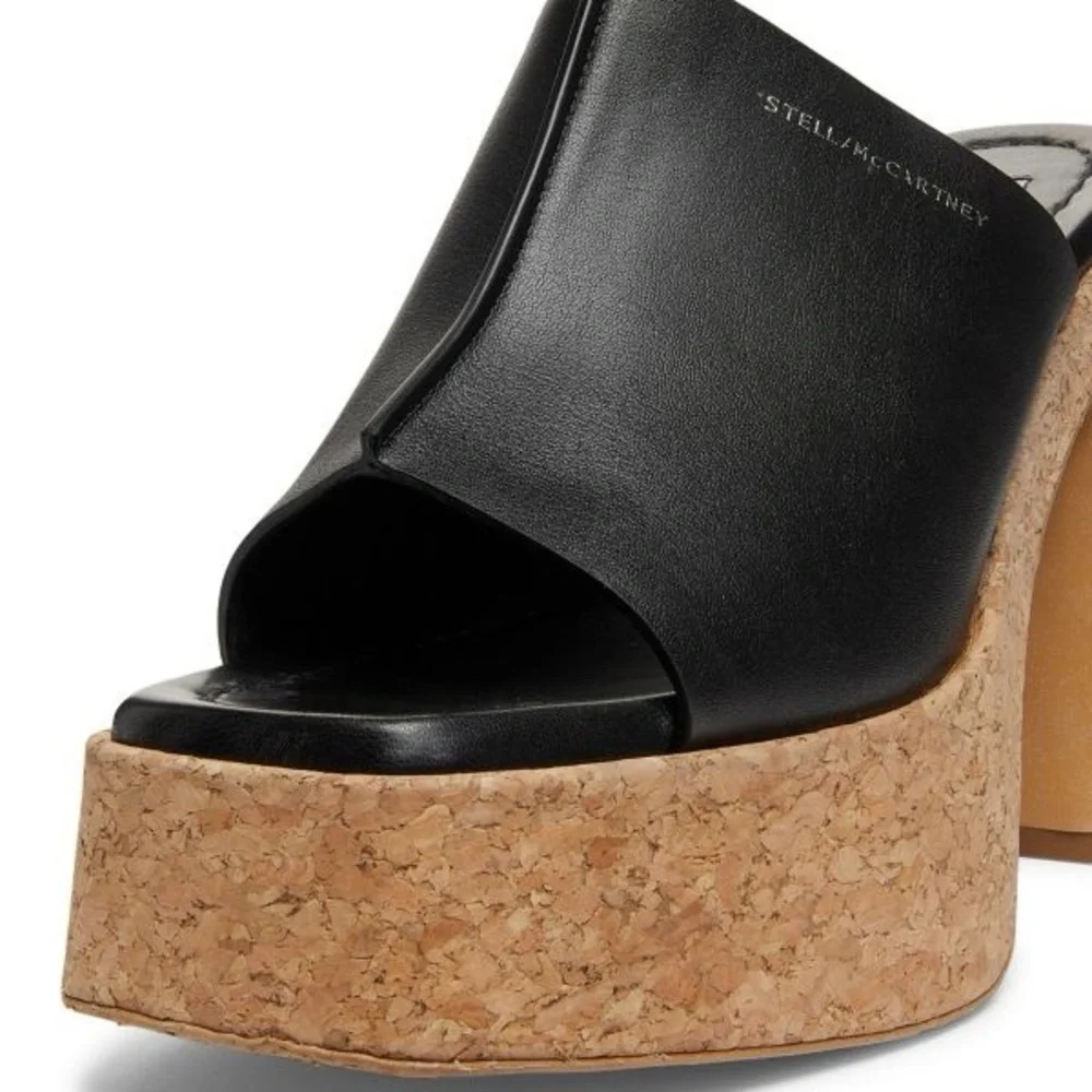 Stella McCartney | Skyla 115M Platform Sandals In Black Size 38 NEW In Box